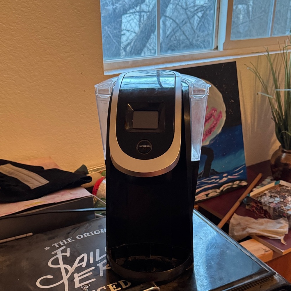 Keurig Black and Silver Coffee Brewer